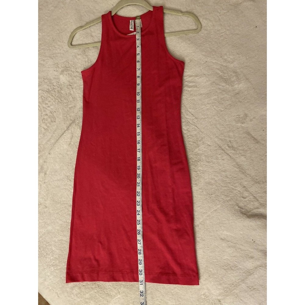 H&m Pink Cotton Bodycon Dress XS NWT - Picture 3 of 5